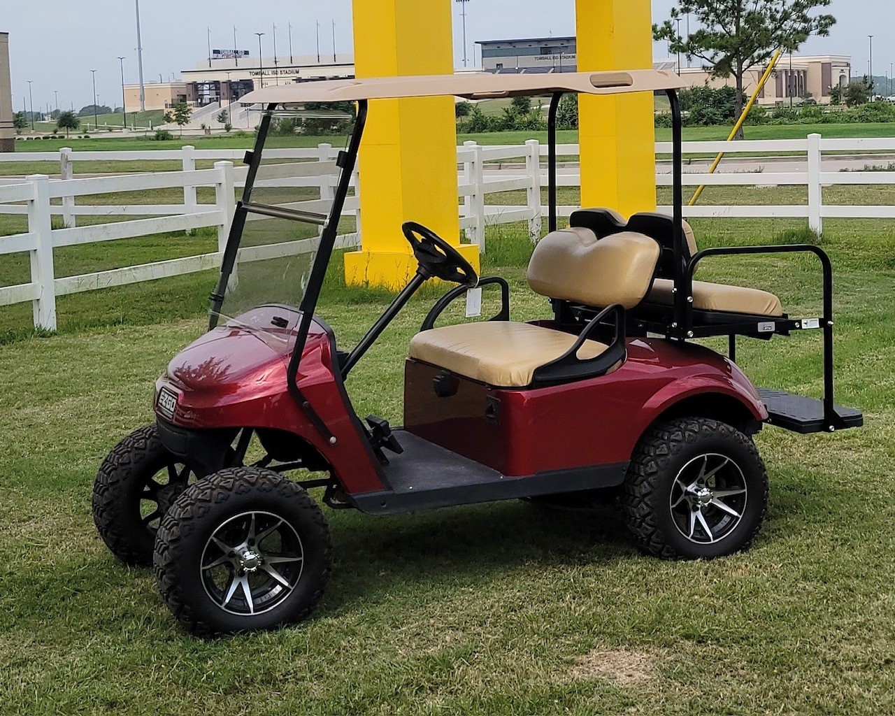 Refurbished Inferno Red Ezgo Txt Golf Cars Of Houston